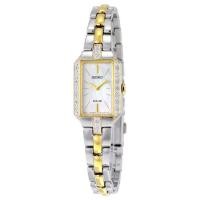 ราคา Seiko นาฬิกาข้อมือผู้หญิง SUP234 Dress Solar Two-Tone Watch (578585258)