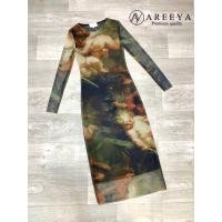 ราคา เดรสแขนยาวผ้าซีทรูอย่างดีป้ายareeya (19077100175)