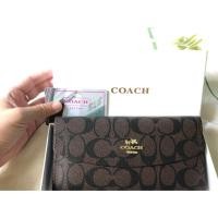 ราคา กระเป๋าตังใบยาว coachงานปั้ม (3234954438)