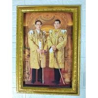 ราคา ร้านภาพมงคล888 กรอบรูป ภาพรัชกาลที่9 รัชกาลที่10 ใส่กรอบกระจก ตั้งได้แขวนได้ ขนาดภาพ10×15นิ้ว รวมกรอบ13×18นิ้ว (29876463916)