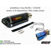 ราคา ชุดท่อสลิปออน Ninja-250,300 - Z-250,300 ปลายท่อ 14 นิ้ว ฟิล์มเคฟล่าลาย 2 ทั้งใบ ปากเฉียง (เกรดเอ) (6043124937)