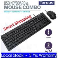 ราคา Targus KM200 คีย์บอร์ดและเมาส์ USB Combo KB (29125961854)