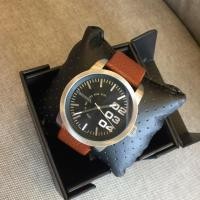 ราคา DIESEL Black Dial Tan Leather Strap Men's Watch DZ1513 (6106617579)
