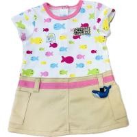 ราคา *พร้อมส่ง*สินค้าไทย*ราคาโรงงาน ชุดกระโปรงลายปลา ผ้ายืดcotton 100% พร้อมกางเกงใน ใส่สบาย นุ่ม น่ารัก เด็ก3-9เดือน (29665481846)