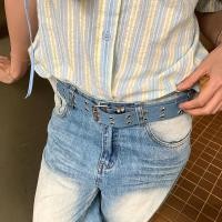 ราคา Y2k เข็มขัดผ้าใบผู้หญิงเกาหลี Distressed Punk สไตล์เข็มขัดแฟชั่น (27405785155)