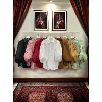 ราคา เสื้อเชิ้ตแขนยาวผ้าซาตินเกาหลีและเย็บย่นเพิ่มดีเทลให้สวยน่าตัวแขนพองบอลลูนปลายแขนดึงสม็อค เสื้อสำหรับผู้หญิงนุ่มใส่สบาย (28665746310)