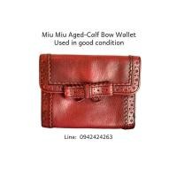 ราคา กระเป๋าสตางค์ มิว มิว มือสอง แท้ 100% Miu Miu Wallet (17984219846)