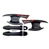 ราคา เบ้ารองมือเปิด+ครอบมือจับ รีโว่ REVO 2 ประตู ดำด้านโลโก้ สป (2611237184)