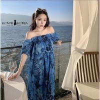 ราคา Kowie Korea ( 355 ) Adella เดรสยาวสีน้ำเงินเข้มปาดไหล่ (23255732025)