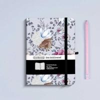 ราคา Grey Floral Bullet Dotted Journal B6 160Gsm Hard Cover Dot Grid Notebook (26302492023)