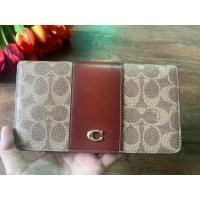 ราคา กระเป๋าสตาค์ ใบยาวCoach Shop Slim Wallet In Signature Canvas (20993270841)