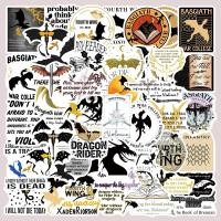 ราคา ❉ Fourth Wing Series 02 Stickers ❉ 50Pcs/Set Fashion DIY Waterproof Decals Doodle Stickers (24300658899)