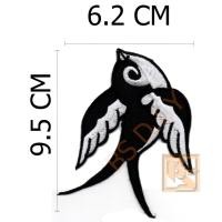 ราคา ตัวติดเสื้อ ตัวรีดเสื้อ อาร์ม Armpatch งานปักผ้า ลาย นก Bird (1708924988)