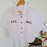 ราคา เสื้อChanelครอป แขนสั้นกระดุมปั้มใส่ครั้งเดียว (11735259199)