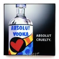 ราคา รูปภาพ Absolut VODKA วอดก้า รูปภาพ​ติด​ผนัง​ pop art การ์ตูน cartoon แต่งบ้าน ของขวัญ กรอบรูป ของสะสม (9715122271)