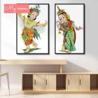 ราคา CS diy ชุดปักครอสติชจีนพิมพ์ลาย พื้นขาวไม่ปัก (6348432041)