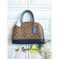 ราคา พร้อมส่ง ‼ ใหม่ Coach โดมมินิทูโทนฟ้าน้ำเงิน (1902058497)