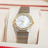 ราคา นาฬิกา OMEGA CONSTELLATION QUARTZ 24 MM 18K (18162145337)