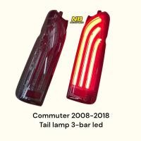 ราคา ไฟท้าย รถตู้ Commuter 2008 2010 2012 2014 2016 2018 ไฟ led เส้นบาร์ 3 เส้น สีสโมค (29066055829)