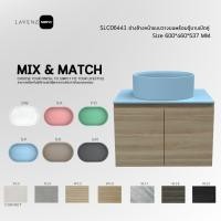 ราคา SLC06441 อ่างล้างหน้าแบบวางบนพร้อมตู้บานเปิดคู่ (25453285400)