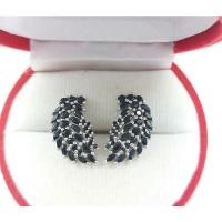 ราคา ต่างหูนิล ต่างหูเงินแท้ 925 ตัวเรือนชุบทองคำขาวแท้ (6244628958)