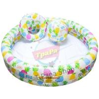 ราคา INTEX สระว่ายน้ำ สระน้ำเป่าลม สระว่ายน้ำเด็ก swimming Pool แถมฟรี ลูกบอล และ ห่วงยางเป่าลม (1914592546)