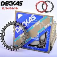 ราคา DECKAS ใบจาน 104BCD 36T 38T Chianwheel ชุดข้อเหวี่ยงกว้าง MTB แคบ แหวนโซ่จักรยานวงรี 32T 34T (2740644571)