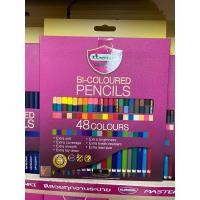 ราคา ดินสอสี สีไม้ 48สี (2สีใน1แท่ง) MasterArt มาสเตอร์อาร์ท (23660541888)