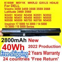 ราคา 2800MAH M5Y1K แบตเตอรี่สำหรับ Dell Inspiron 15 3000 Series 15-3551/3552/3567 15 5000 Series 5551/5552/5555/5558/5559แล็ป (29107725735)