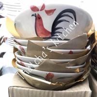 ราคา ชามกระเบื้องลายไก่โบราณ ขนาด 6 นิ้ว บรรจุ 6 ใบ (5415989252)