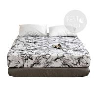 ราคา ผ้าปูที่นอน ลายหินอ่อน ขอบผ้าปูสูง 12 นิ้ว มี 5 สี มีขนาด 6ฟุต / 5ฟุต / 3.5ฟุต ชุดผ้าปูที่นอน (3937958581)