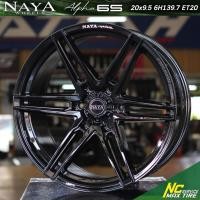 ราคา ล้อแม็กขอบ20 / Cosmis NAYA Alpha 6S / 20x9.5 6H139.7 ET20 / ล้อแม็กสีดำเงาทั้งวง / SUV PPV / NCmaxtire (25408036129)