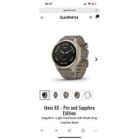 ราคา Garmin Fenix6s sapphire มือสอง ใหม่ ประกันศูนย์ (21802556975)