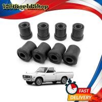 ราคา บู๊ช ยางหูแหนบ หลัง ยาง 8 ชิ้น สีดำ Datsun,Nissan 620 Pick up ปี1972 - 1979 (8748019973)