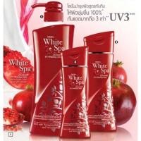 ราคา 400 มล. มิสทีน Mistine ผลิตภัณฑ์มิสทีน มิสทีนของแท้เท่านั้น รุ่น มิสทีนไวท์สปาซัมเมอร์ยูวีทรีไวท์ 400 มล. (24323318415)