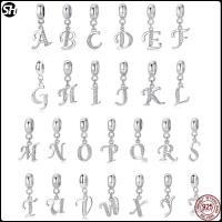 ราคา จี้ลูกปัดเงินแท้ S925 รูปตัวอักษร A-Z เครื่องประดับ สําหรับผู้หญิง (24776087240)