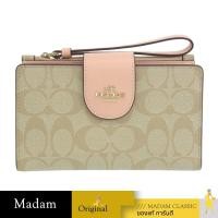 ราคา กระเป๋าสตางค์คล้องมือ COACH C2874 TECH PHONE WALLET IN COLORBLOCK SIGNATURE CANVAS (IMTYF) (24587423536)