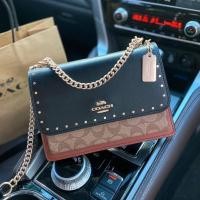 ราคา COACH 90400 KLARE CROSSBODY IN SIGNATURE CANVAS WITH RIVETS (10021778878)