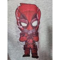 ราคา เสื้อยืดสีเทาสกรีนลายการ์ตูน เดดพูล ไซส์ M (23145162979)