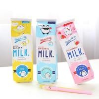 ราคา ✔พร้อมส่งจากไทย✔ กล่องดินสอน่ารัก ลายกล่องนม กระเป๋าใส่ของ กระเป๋าเครื่องเขียน กระเป๋าน่ารัก กล่องดินสอ (4784798331)