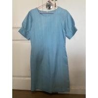 ราคา เดรสผ้าไหมสีฟ้า ไหมแท้100%เป็นไหมเปลือกค่ะ (8697136906)