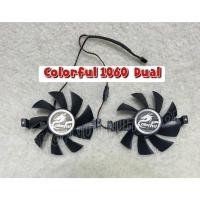ราคา (พร้อมส่ง) พัดลมการ์ดจอ Colorful GTX1060 Dual (1 คู่ 75 mm ) (20373056681)