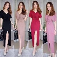 ราคา เดรสงานป้าย Koya ✨✨✨ เดรสมัดเกลียว ผ่าหน้า ไฮโซ (6750952542)