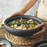 ราคา ชามใหญ่สไตล์ญี่ปุ่น ชามปลาดอง ชามซุป ชามบะหมี่ ชามเซรามิกความจุขนาดใหญ่ ชุดอาหาร ชามสลัดผลไม้ในบ้าน (29729177704)