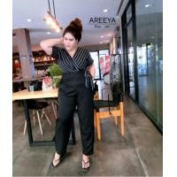 ราคา จั้มสูทยาวติดโบว์(สาวอวบอ้วน) (1252030185)