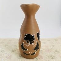 ราคา ขวดเหล้าสาเก แจกัน ดินเผา สไตล์ญี่ปุ่น Japanese pottery ลายทานุกิ (15119511202)