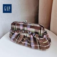 ราคา [มือสอง] GAP กระเป๋าผ้าลายสก็อต​ ปากป๊อกแป๊ก​ มีโซ่สะพายไหล่​ได้​ (22745728372)