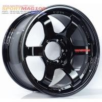 ราคา ล้อแม็กซ์ Te37 สีดำเลเซอร์สีแดง 9-18นื้ว 6รู139 ET0 [21357] (26855536534)