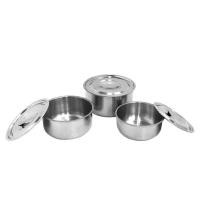 ราคา SWAN ชุดหม้อแขกเล็ก 3 ใบ รุ่น G1033103 ขนาด 15, 17, 19 cm. หม้อ หม้อแขก หม้อสแตนเลส หม้อแบ่ง (6335279124)