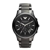 ราคา Emporio Armani Ceramica Chronograph Black Dial Black Strap Watch For Men - AR1452 (28324197313)